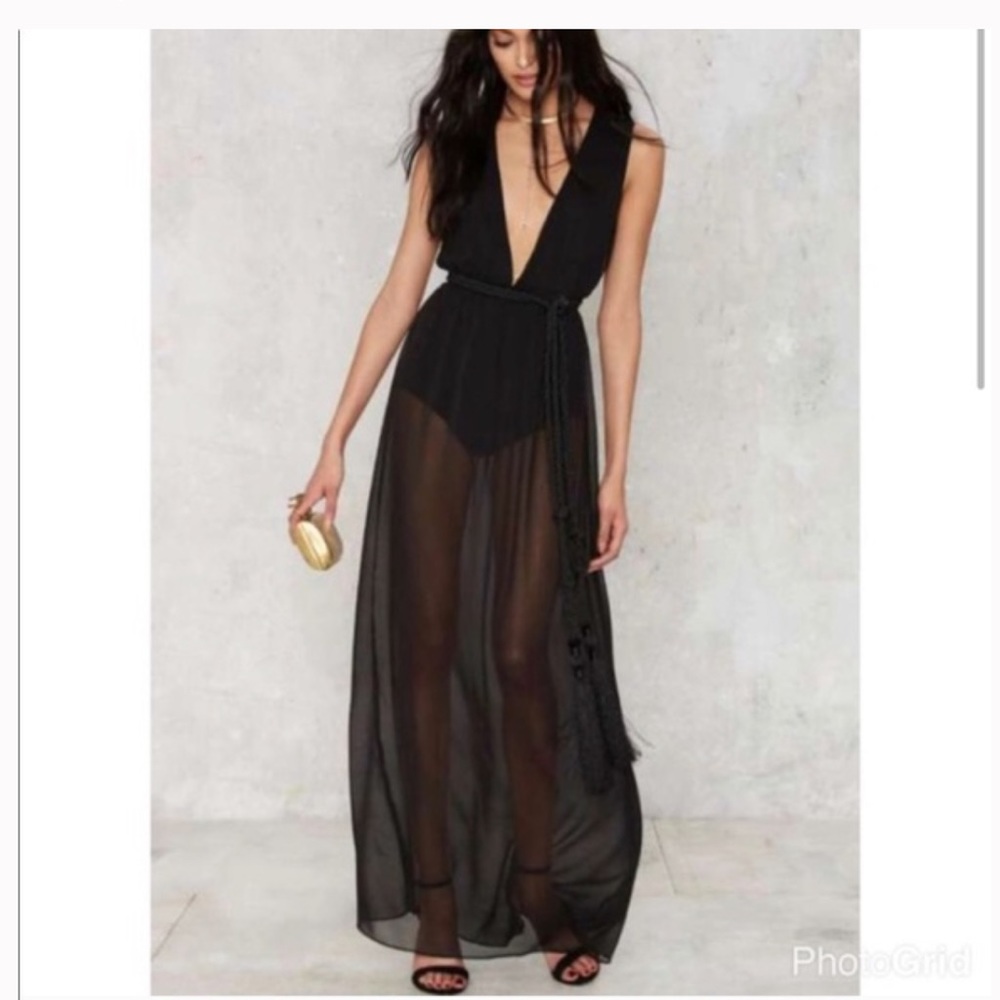 Nasty Gal Madness Sheer Maxi Dress